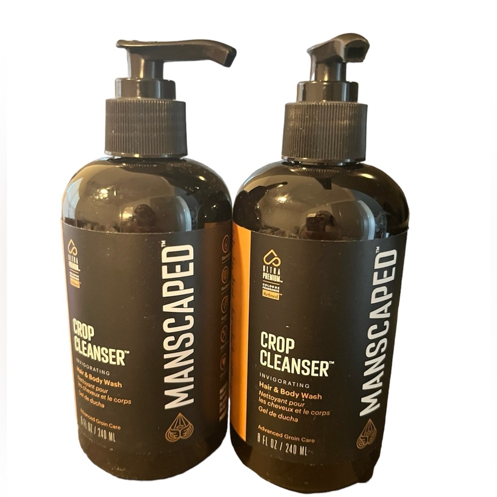 Two NEW Manscaped crop cleansers